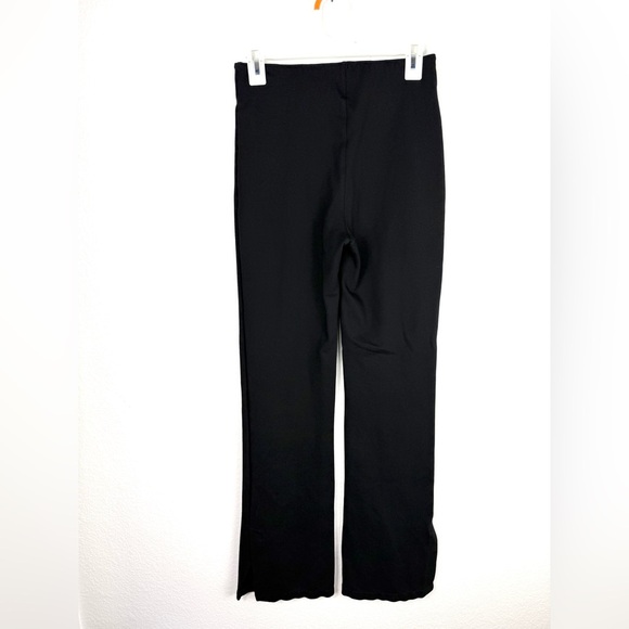 Abercrombie & Fitch Black Split Hem High Rise Pintock Stretch Bootcut Trousers M - Picture 3 of 9